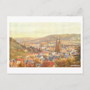 Vintage Marburg, Deutschland, Postkarte
