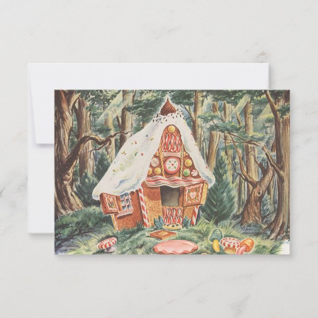 Vintage Märchen, Adresswechsel Einladung (Vorderseite)