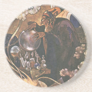 Vintage Märchen, Aladdin und die magische Lampe Getränkeuntersetzer
