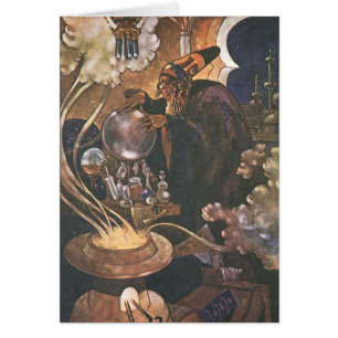 Vintage Märchen, Aladdin und die Wunderlampe