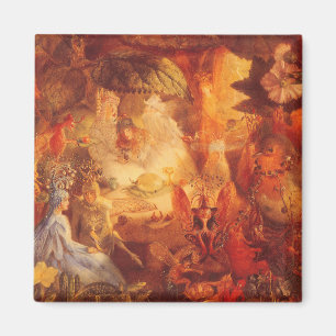 Vintage Märchen Die gefangene Robin von Fitzgerald Magnet