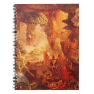 Vintage Märchen Die gefangene Robin von Fitzgerald Notizblock