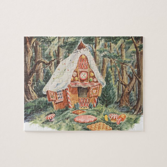 Vintage Märchen, Hänsel und Gretel Candy House (Horizontal)
