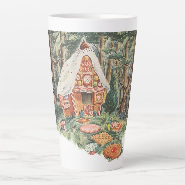 Vintage Märchen, Hänsel und Gretel Candy House Milchtasse (Vorderseite)