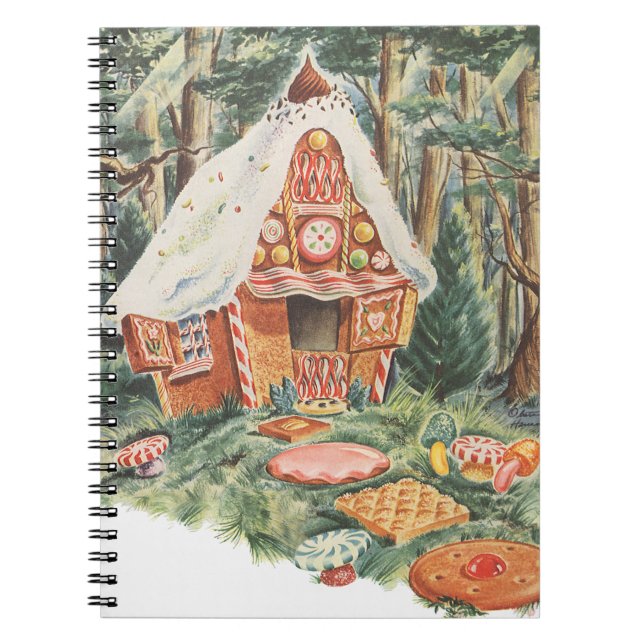 Vintage Märchen, Hänsel und Gretel Candy House Notizblock (Vorderseite)