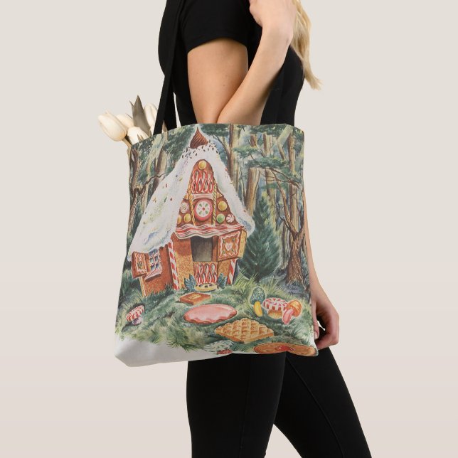Vintage Märchen, Hänsel und Gretel Candy House Tasche (Von Nahem)