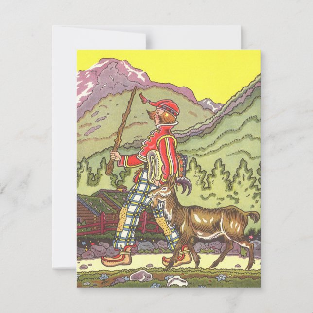 Vintage Märchen, Junge und Nordwind, Hauman (Vorderseite)