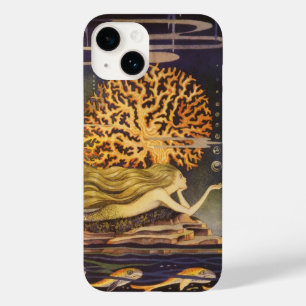 Vintage Märchen, kleine Meerjungfrau im Ozean Cora Case-Mate iPhone 14 Hülle