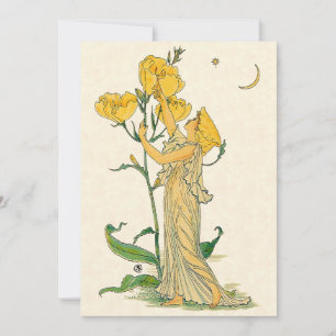 Vintage Märchen, Nachtkerze, Walter Crane