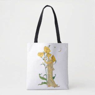 Vintage Märchen, Nachtkerze, Walter Crane Tasche
