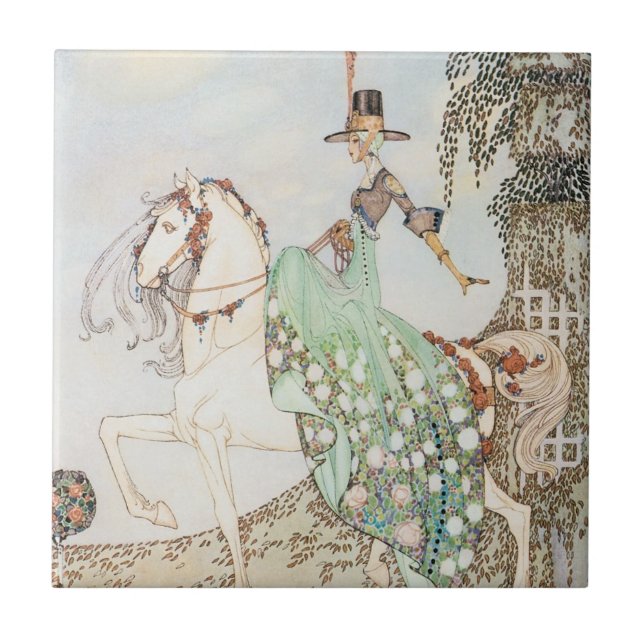 Vintage Märchen, Prinzessin Minette, Kay Nielsen Fliese (Vorderseite)
