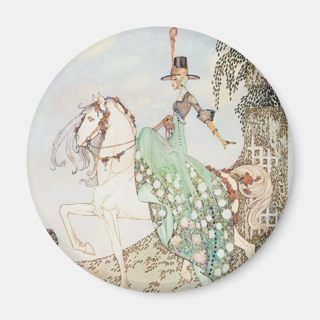 Vintage Märchen, Prinzessin Minette, Kay Nielsen Magnet (Vorne)