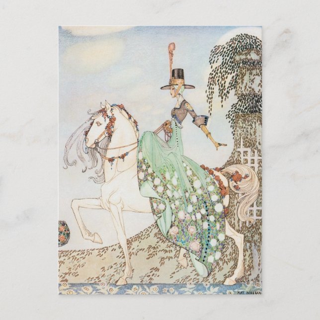 Vintage Märchen, Prinzessin Minette, Kay Nielsen Postkarte (Vorderseite)