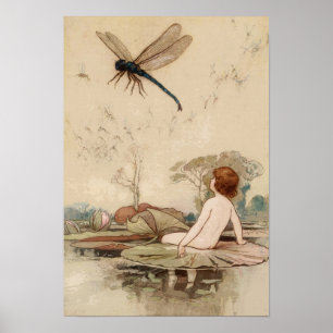 Vintage Märchenillustration Poster