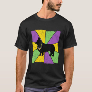 Vintage Mardi Gras Corgi Corgi Hundebesitzer Mardi T-Shirt