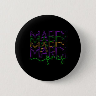 Vintage Mardi Gras Festival New Orleans Damen Button
