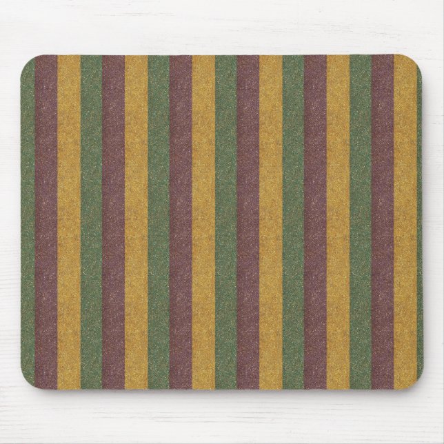Vintage Mardi Gras gestreift Mousepad (Vorne)