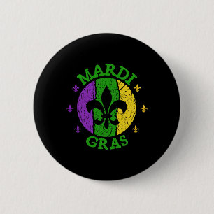 Vintage Mardi Gras Karneval Vintage Retro Narr H Button