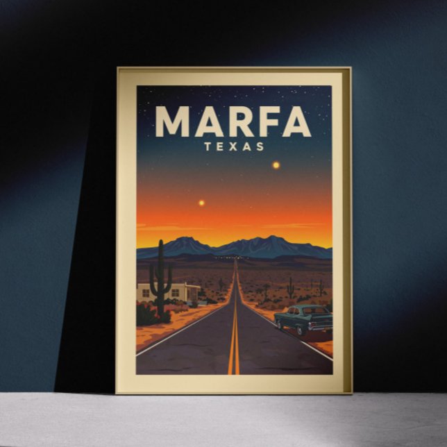 Vintage Marfa Texas Poster (Von Creator hochgeladen)
