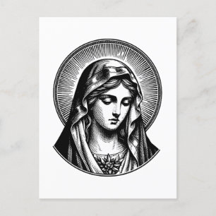 Vintage Maria Postkarte