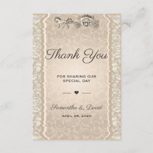 Vintage Mariage Favor Merci Luxe Royal