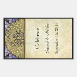 Vintage Mariage Vin Étiquette