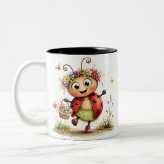 Vintage Marienkäfer Kaffeetasse Retro-Natur-Tasse