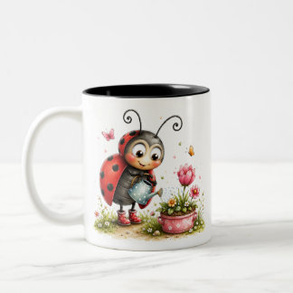 Vintage Marienkäfer Teetasse Süße Natur Trinkgesch