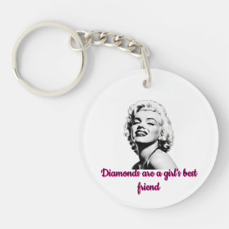 Vintage Marilyn Monroe Porte - clé de devis "Diamo