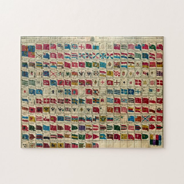Vintage Marineflaggen der Weltillustration (Horizontal)