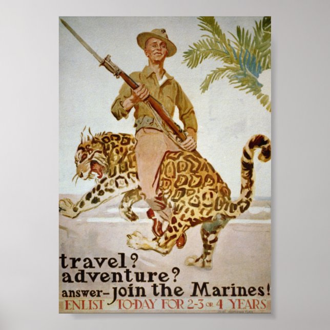 Vintage-Marineplakat Poster (Vorne)