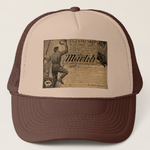 Vintage Marlin Feuerwaffen Good Shot Werbe Trucker Truckerkappe