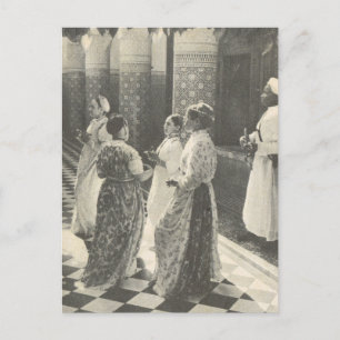 Vintage Marrakesh, Marokko, Damen Postkarte
