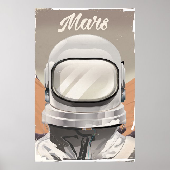 Vintage Mars Astronaut Poster (Vorne)