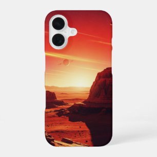 Vintage-Mars-Landschaft iPhone 16 Hülle