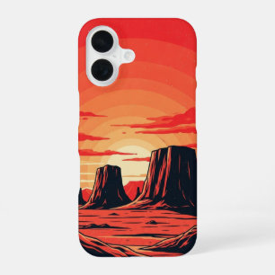 Vintage-Marslandschaft iPhone 16 Hülle