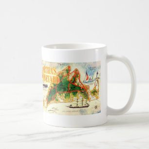 Vintage Martha's Vineyard Karten-buntes Foto Kaffeetasse