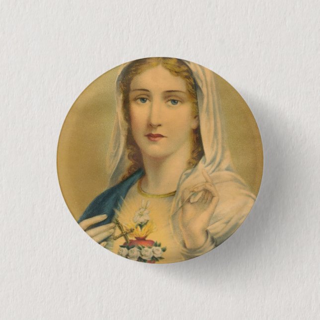 Vintage Mary Button (Vorderseite)