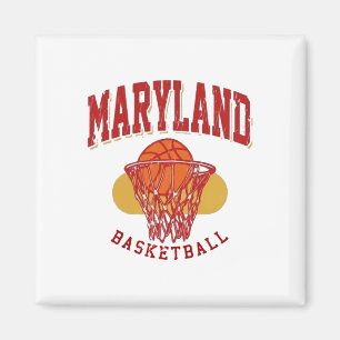 Vintage Maryland Basketball Magnet