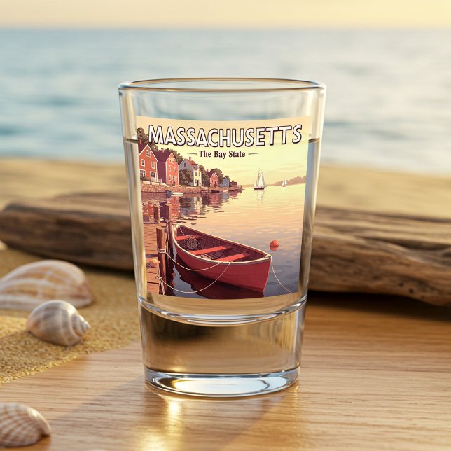 Vintage Massachusetts Schnapsglas (Von Creator hochgeladen)