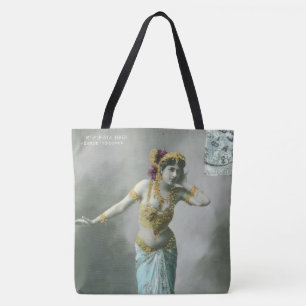 Vintage-Mata-Hari-Postkarte Tasche