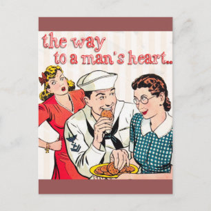 Vintage Matrose Postkarte