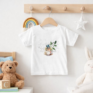 Vintage-Maus in Teetasse Baby T-shirt