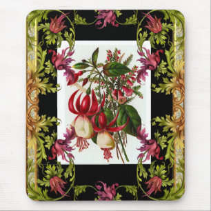Vintage-Mauspad Floral Mousepad