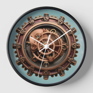 Vintage Mechanische Wandleuchte Uhr