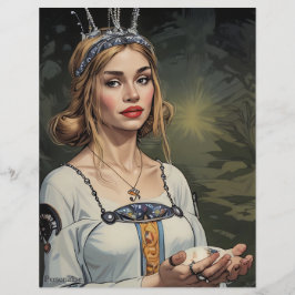 Vintage Médiéval Mariée Tiara Scrapbook Papier