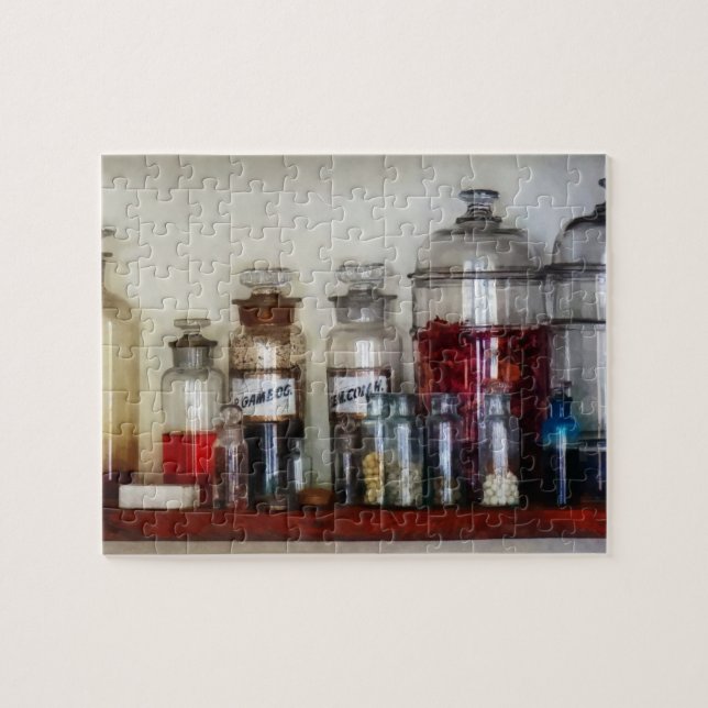 Vintage Medizin-Flaschen (Horizontal)