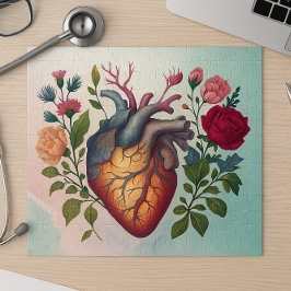 Vintage medizinische Anatomie Blume Arzt