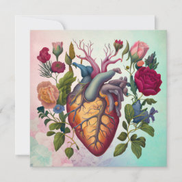 Vintage medizinische Anatomie Blume Arzt