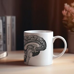Vintage medizinische Anatomie-Illustration menschl Kaffeetasse